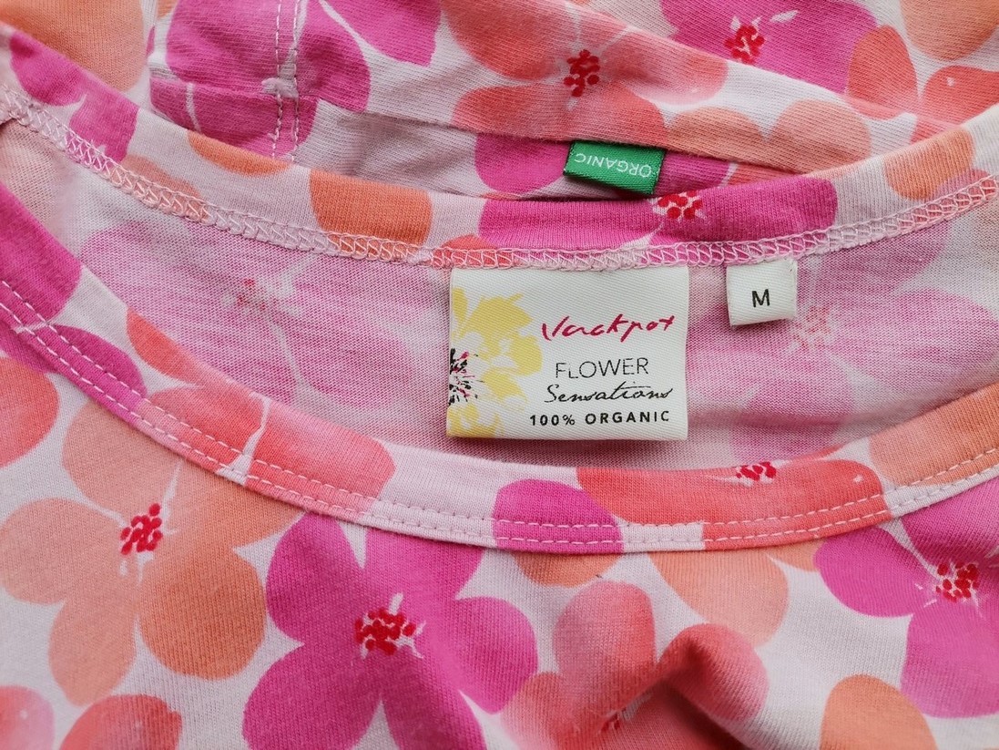 IMG_20220915_124748.jpg Jackpot Rozmiar M Kolor Różowy Okrągły dekolt T-Shirt Krótki rękaw Materiał Organiczna Bawełna 100%