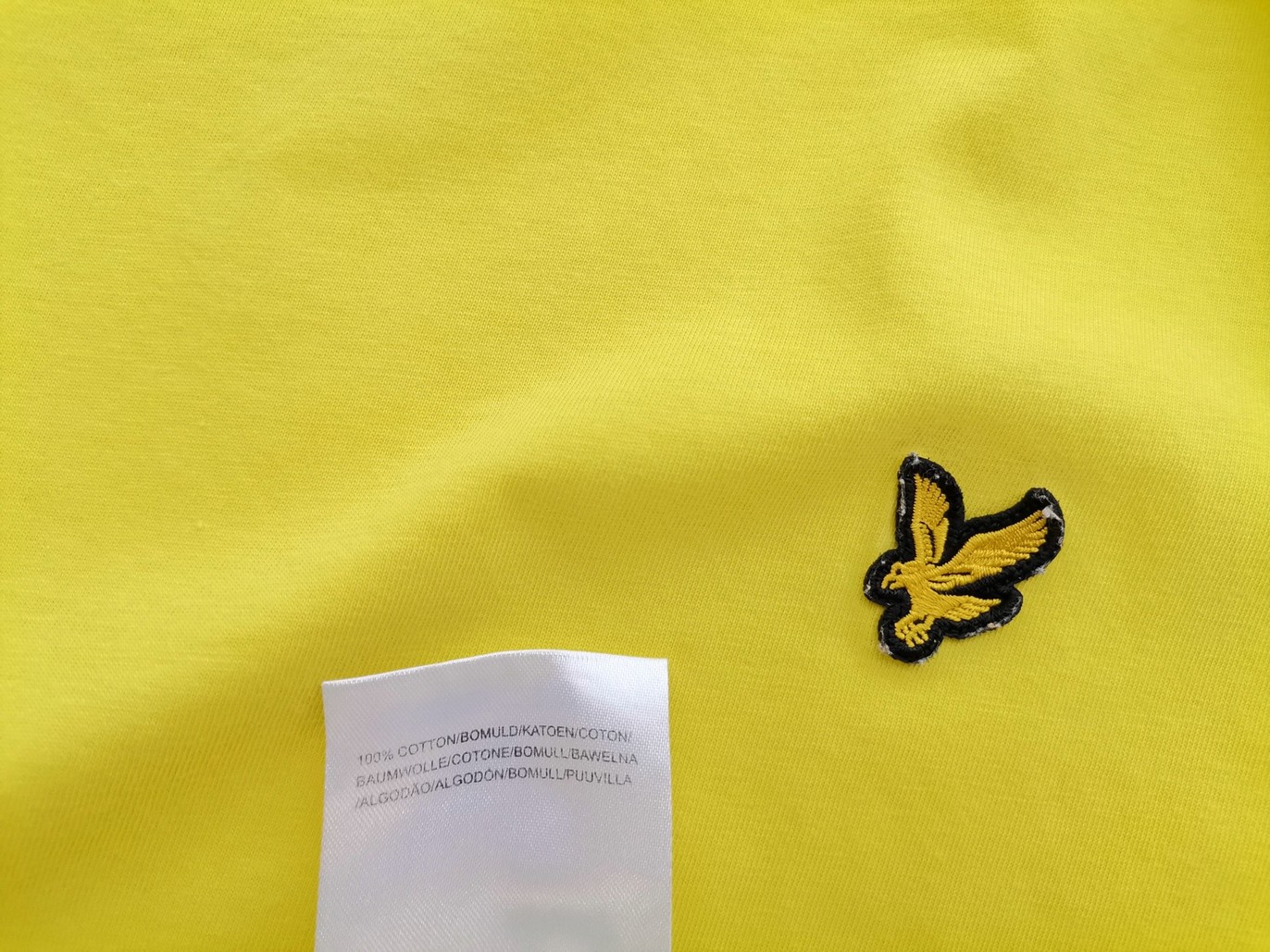 IMG_20220916_103520.jpg Lyle & Scott Rozmiar L Kolor Żółty Męski T-Shirt Krótki rękaw