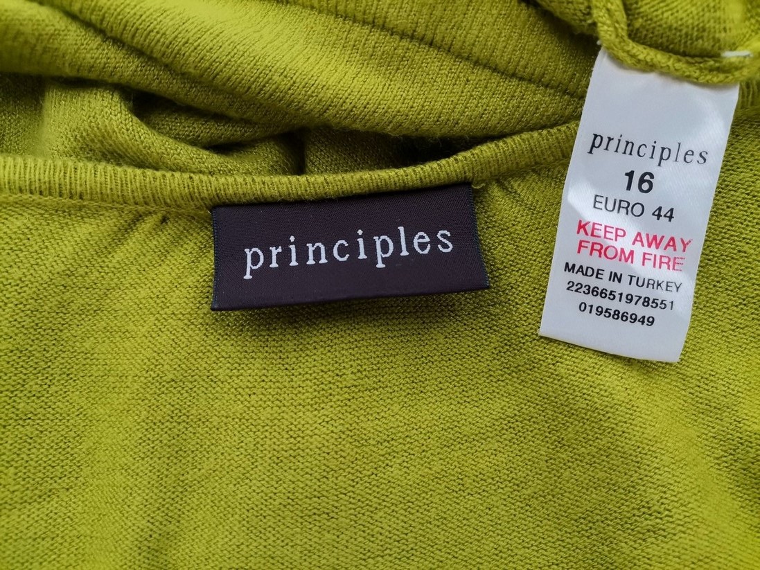 IMG_20220916_114454.jpg Principles Rozmiar 16 (44) Kolor Zielony Kwadratowy dekolt Kardigan Zapinany Długi rękaw Materiał Wiskoza Cienka dzianina