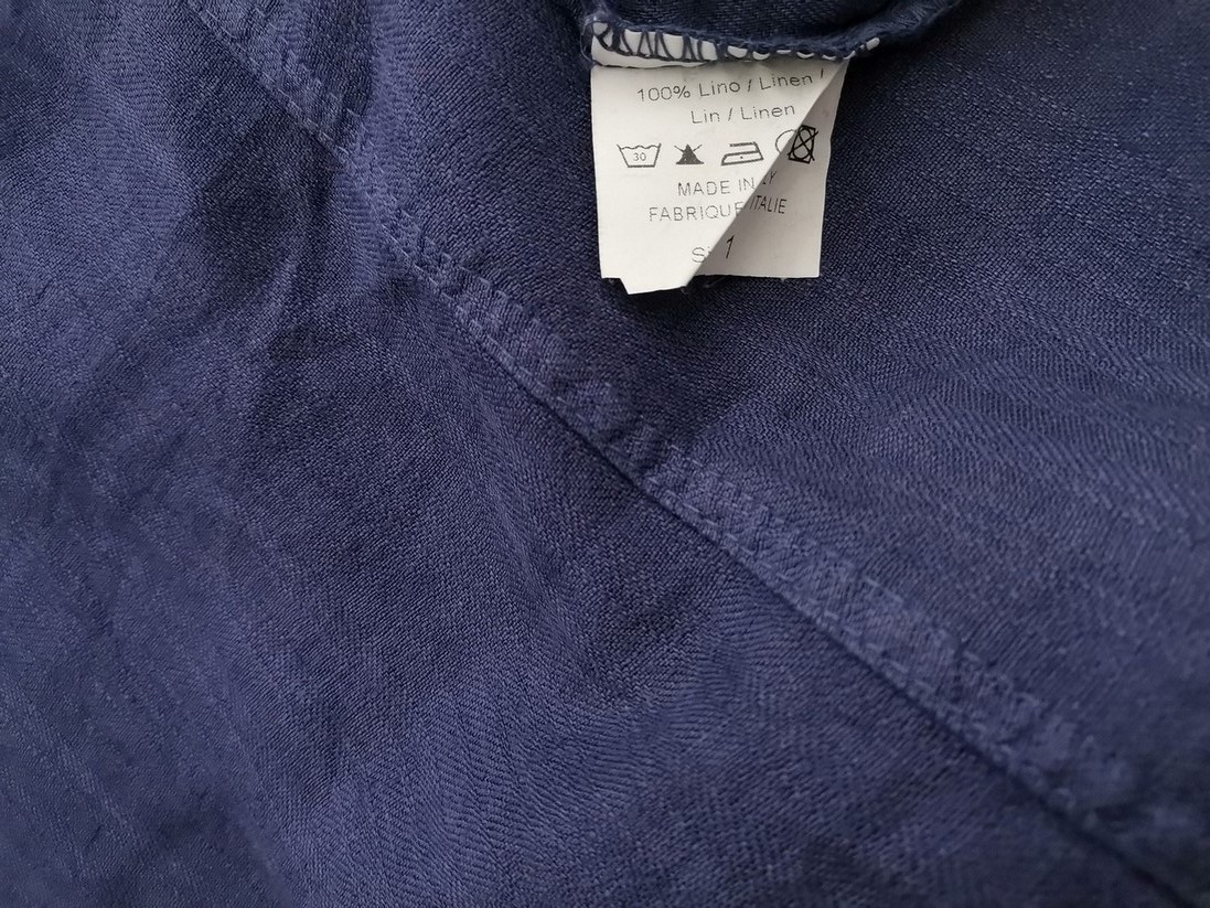 BOHEME Rozmiar 1 (52) Kolor Granatowy W serek Tunika Bluzka Rękaw 3/4 Materiał Len 100% BOHEME Rozmiar 1 (52) Kolor Granatowy W serek Tunika Bluzka Rękaw 3/4 Materiał Len 100%
