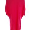 Lane Bryant Rozmiar 18/20 (46/48) Kolor Różowy W serek Tunika Bluzka Krótki rękaw Materiał Rayon