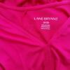 Lane Bryant Rozmiar 18/20 (46/48) Kolor Różowy W serek Tunika Bluzka Krótki rękaw Materiał Rayon