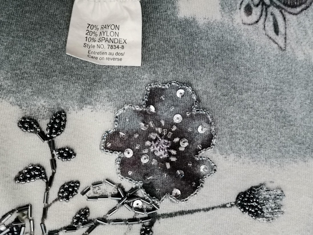 IMG_20220919_115602.jpg Faust Rozmiar S Kolor Szary Okrągły dekolt Sweter Długi rękaw Materiał Rayon Cienka dzianina