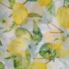 Vintage Rozmiar 46/48 Kolor Żółty Floral Owoce W serek Tunika Bluzka Krótki rękaw