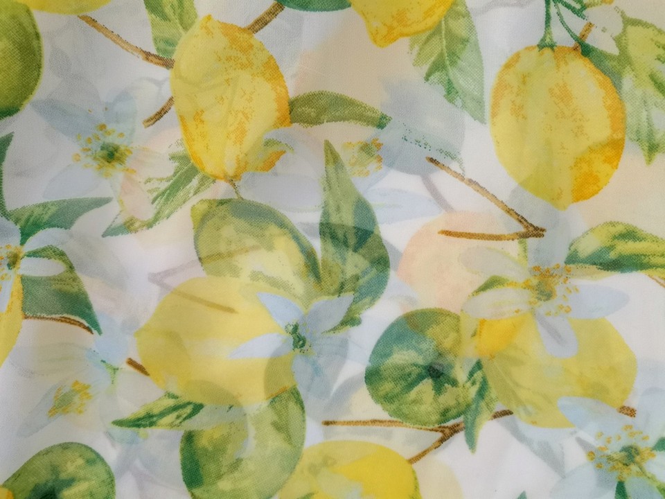 Vintage Rozmiar 46/48 Kolor Żółty Floral Owoce W serek Tunika Bluzka Krótki rękaw Vintage Rozmiar 46/48 Kolor Żółty Floral Owoce W serek Tunika Bluzka Krótki rękaw
