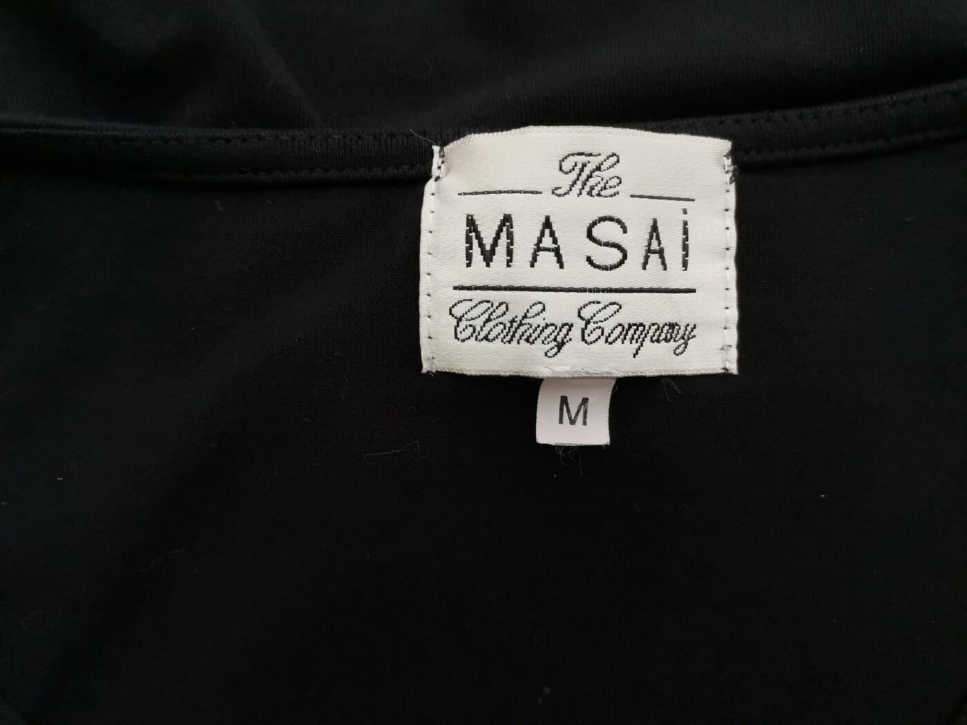 The Masai Rozmiar M Kolor Czarny Okrągły dekolt Tunika Bluzka Rękaw 3/4 Materiał Wiskoza The Masai Rozmiar M Kolor Czarny Okrągły dekolt Tunika Bluzka Rękaw 3/4 Materiał Wiskoza