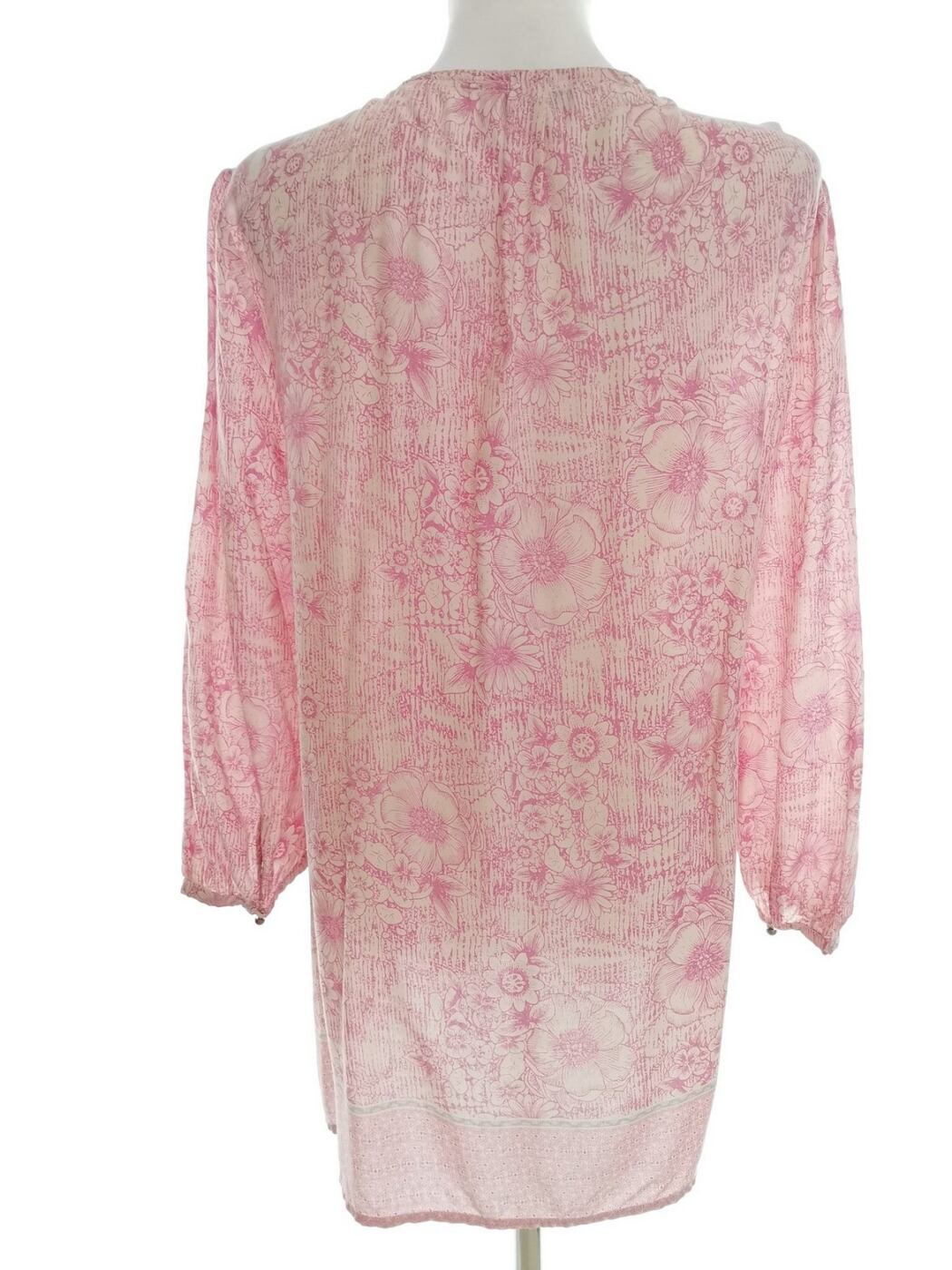 M&Co Rozmiar 16 (44) Kolor Różowy Okrągły dekolt Tunika Popover Bluzka Rękaw 3/4 Materiał Wiskoza 100% M&Co Rozmiar 16 (44) Kolor Różowy Okrągły dekolt Tunika Popover Bluzka Rękaw 3/4 Materiał Wiskoza 100%