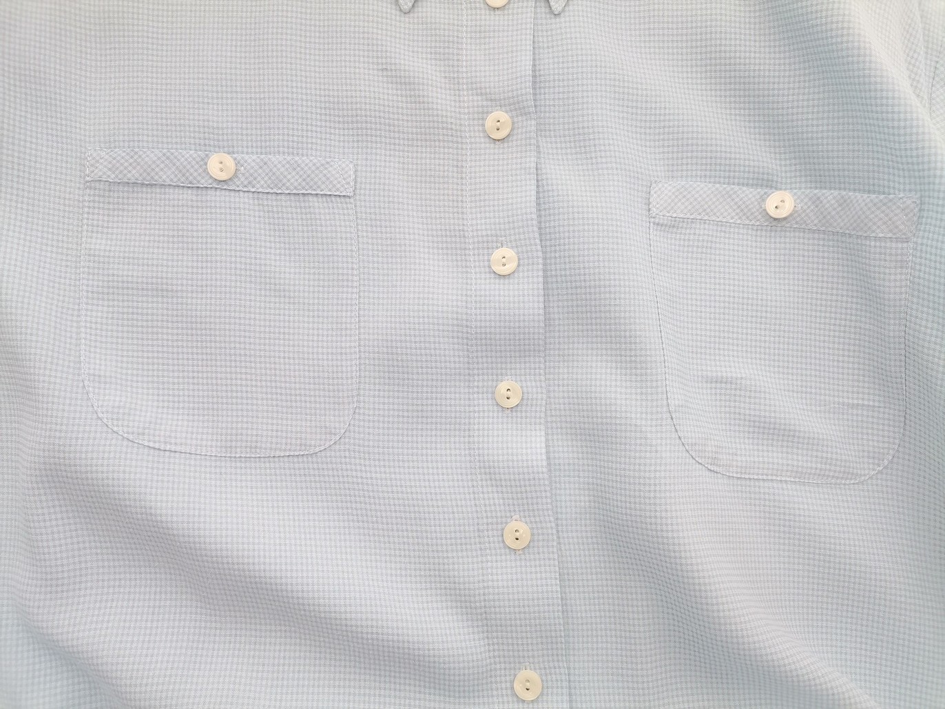 Casual WEAR ADELSTEN Rozmiar 46/48 Kolor Niebieski Krata Kołnierz Tunika Zapinana Bluzka Krótki rękaw Casual WEAR ADELSTEN Rozmiar 46/48 Kolor Niebieski Krata Kołnierz Tunika Zapinana Bluzka Krótki rękaw