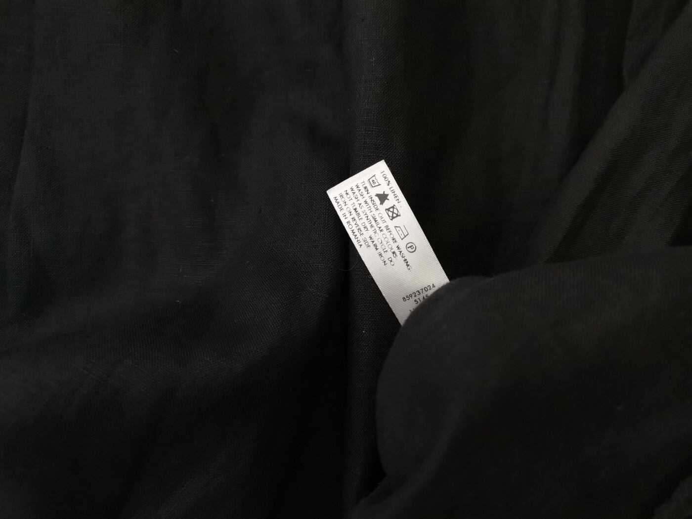 IMG_20220922_141041.jpg Betty Jackson Black Rozmiar 12 (40) Kolor Czarny Spódnica Maxi Długa Materiał Len 100%