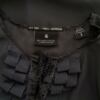Maison scotch Rozmiar 2 (40) Kolor Szary Keyhole Crew Neck Bluzka Popover Guziki Krótki rękaw