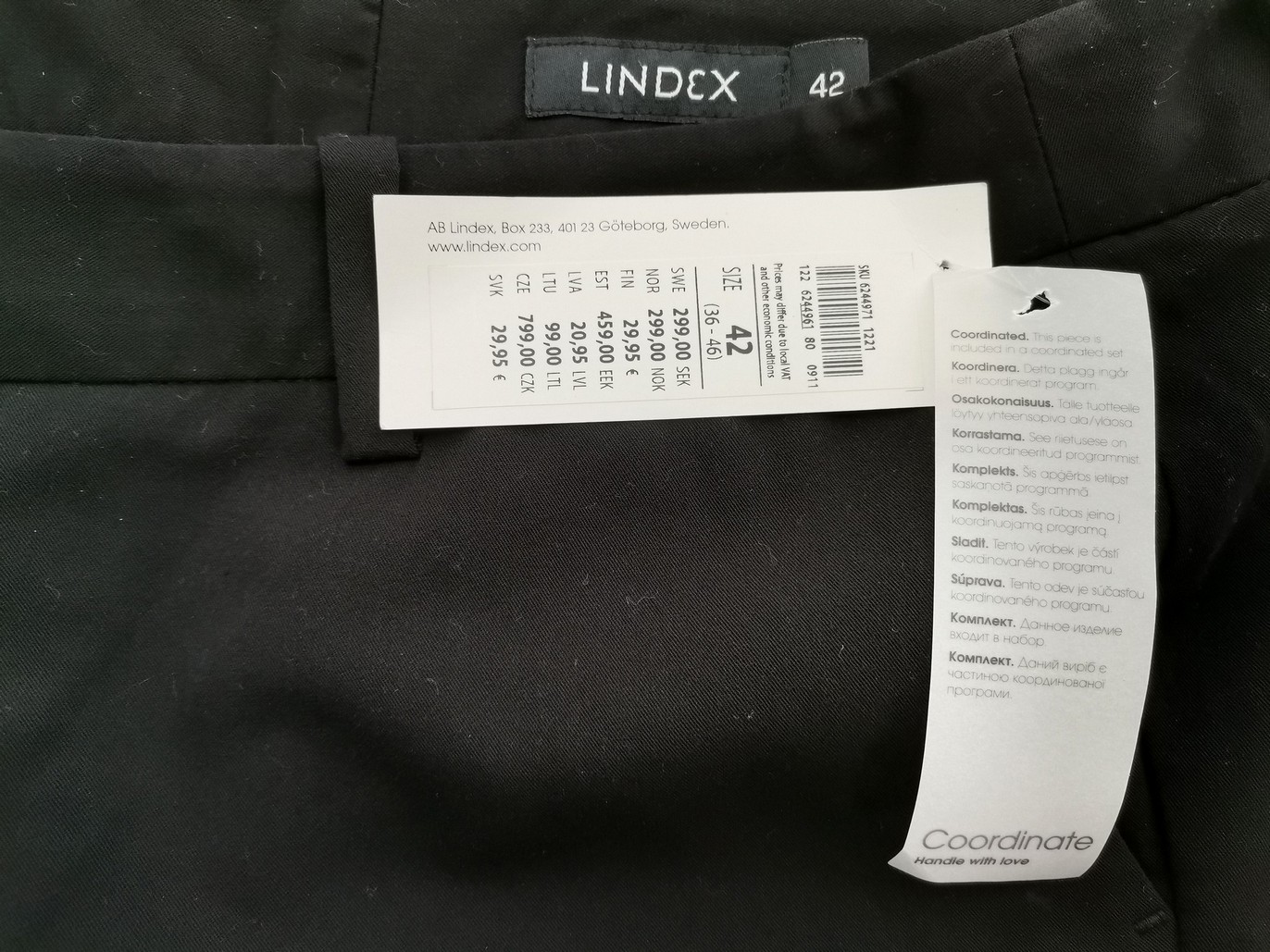 IMG_20220923_134922.jpg Lindex Rozmiar 42 Kolor Czarny Spodnie Eleganckie