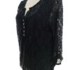 Isolde Rozmiar L Kolor Granatowy Split Crew Neck Bluzka Rękaw 3/4 Materiał Bawełna