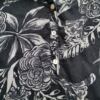 Vintage Rozmiar 42/44 Kolor Granatowy Split Crew Neck Tunika Bluzka Rękaw 3/4