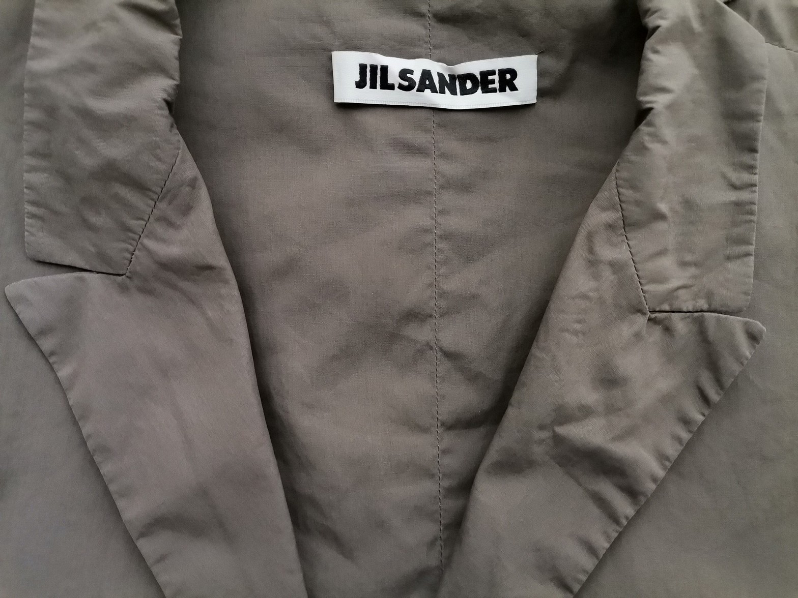 IMG_20220927_131644.jpg Jil Sander Rozmiar 38 Kolor Szary Kołnierz Żakiet z zapięciem Krótki rękaw Materiał Bawełna 100%