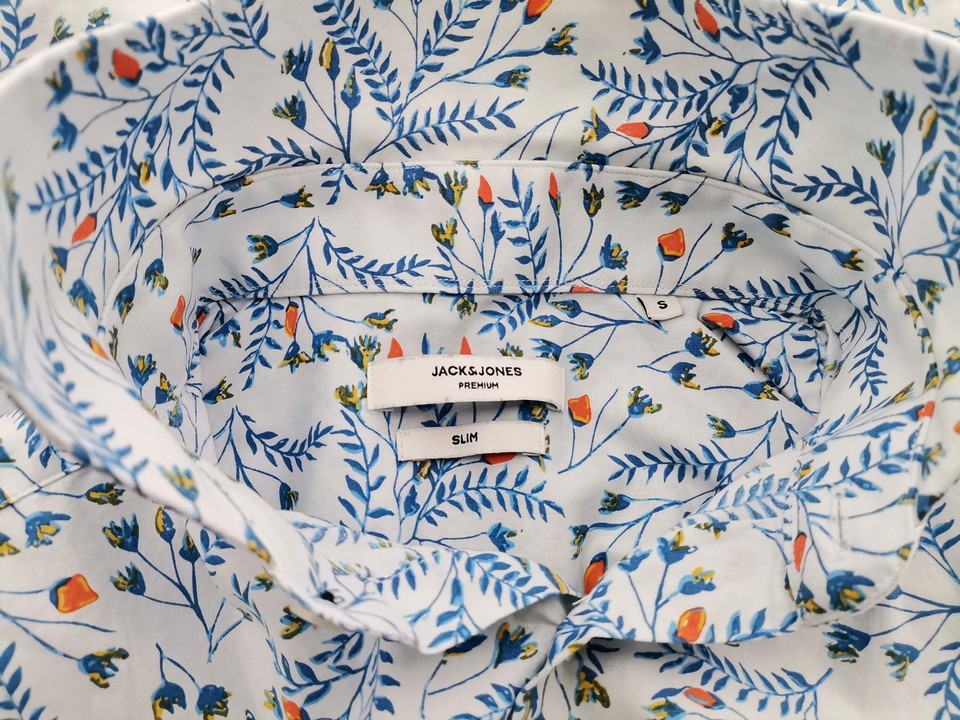 IMG_20220928_105505.jpg Jack & jones Rozmiar S Kolor Niebieski Kołnierz Męska Koszula Casual Długi rękaw Materiał Bawełna 100%