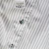Dressmann Rozmiar 41/42 (L) Kolor Szary Pasy Kołnierz Męska Koszula Elegancka Długi rękaw Materiał Bawełna 100%
