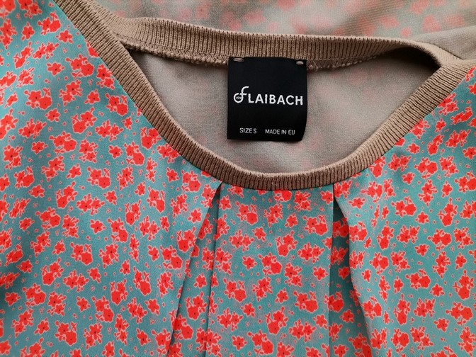 von Flaibach Rozmiar S Kolor Beżowy Okrągły dekolt Bluzka Krótki rękaw