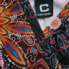 Cotonel Rozmiar XL Kolor Brązowy Split Crew Neck Bluzka Długi rękaw Materiał Wiskoza