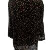 H&m Rozmiar 38 Kolor Czarny Roślinny Liście W łódkę Bluzka Rękaw 3/4 Materiał Wiskoza 100%