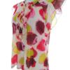 Twenty one Rozmiar M Kolor Purpurowy Crew Neck Bluzka Popover Guziki Krótki rękaw Materiał Rayon