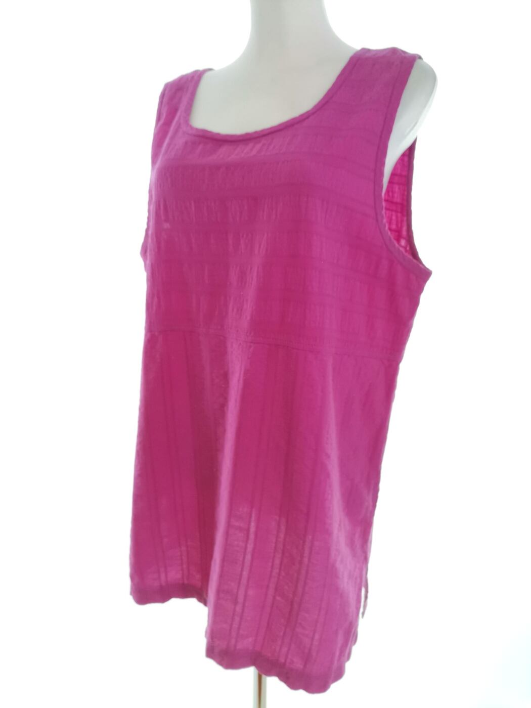 Uno Rozmiar ONE SIZE (46/48) Kolor Różowy Okrągły dekolt Tunika Bluzka Bezrękawnik Materiał Bawełna 100% Uno Rozmiar ONE SIZE (46/48) Kolor Różowy Okrągły dekolt Tunika Bluzka Bezrękawnik Materiał Bawełna 100%