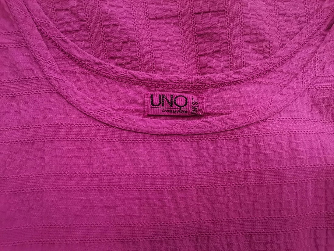 Uno Rozmiar ONE SIZE (46/48) Kolor Różowy Okrągły dekolt Tunika Bluzka Bezrękawnik Materiał Bawełna 100% Uno Rozmiar ONE SIZE (46/48) Kolor Różowy Okrągły dekolt Tunika Bluzka Bezrękawnik Materiał Bawełna 100%
