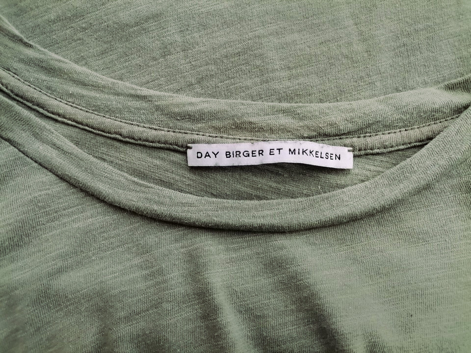 Day Birger Et Mikkelsen Rozmiar 38/40 Kolor Zielony Okrągły dekolt T-Shirt Krótki rękaw