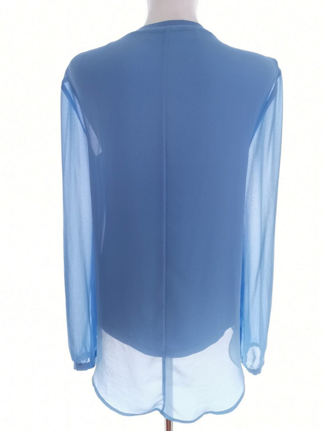 IMG_20221005_111252.jpg Zara Rozmiar XS Kolor Niebieski Crew Neck Bluzka Długi rękaw