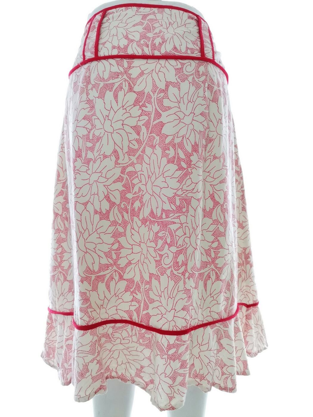 Vero moda Rozmiar 40 Kolor Czerwony A-Line Spódnica Midi Materiał Wiskoza