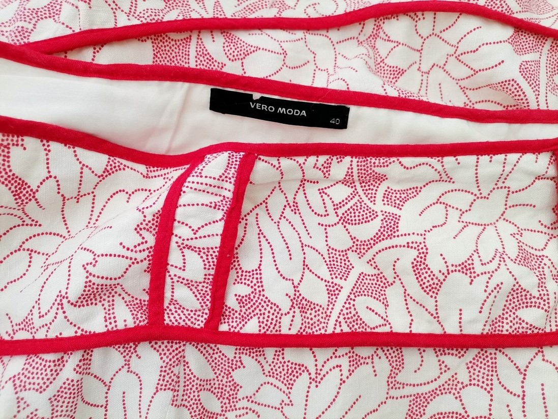 Vero moda Rozmiar 40 Kolor Czerwony A-Line Spódnica Midi Materiał Wiskoza