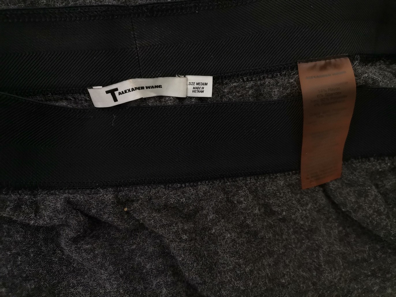 Alexander Wang Rozmiar M Kolor Szary Spódnica Prosta i Ołówkowa Midi
