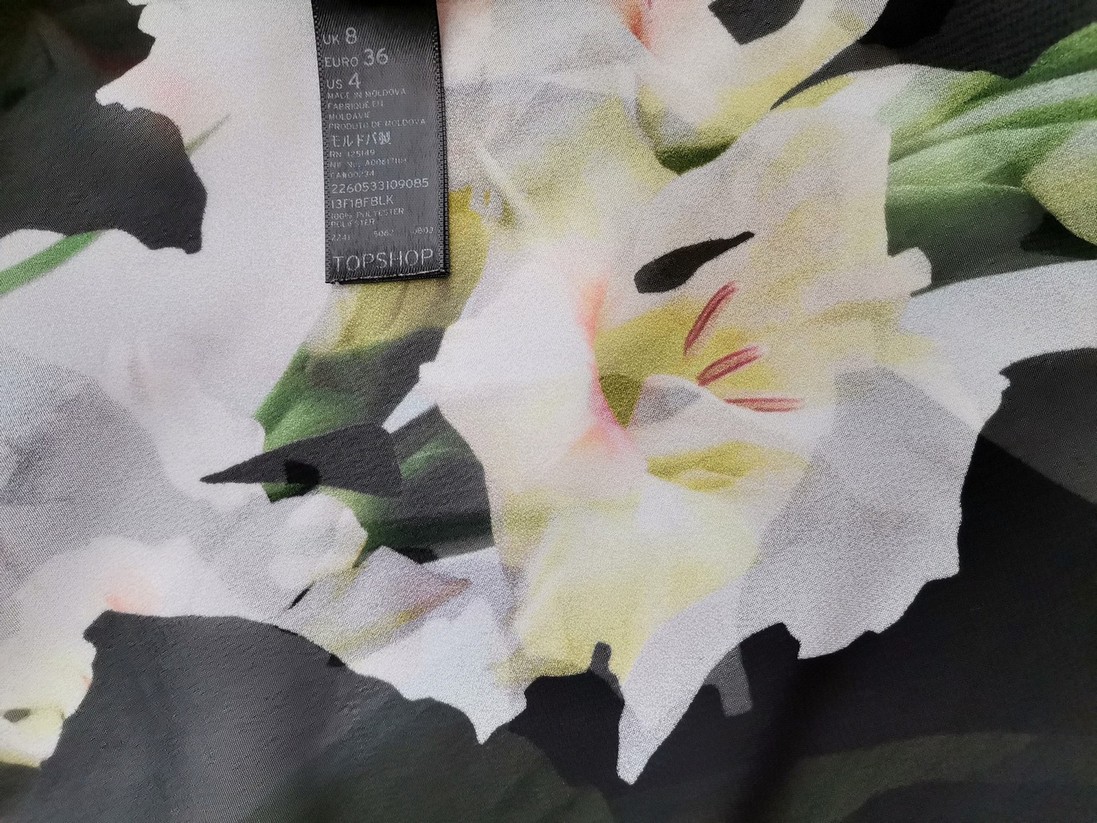 IMG_20221007_121400.jpg Topshop Rozmiar 8 (36) Kolor Szary Okrągły dekolt Bluzka Krótki rękaw