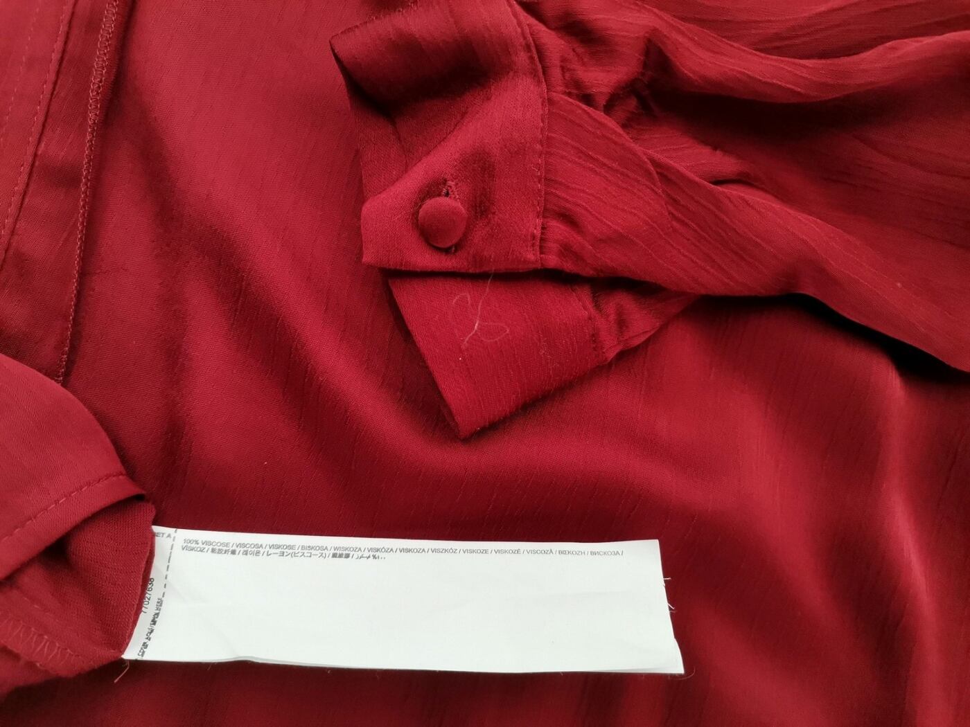 Mng Rozmiar L Kolor Bordowy Split Crew Neck Tunika Bluzka Długi rękaw Materiał Wiskoza 100% Mng Rozmiar L Kolor Bordowy Split Crew Neck Tunika Bluzka Długi rękaw Materiał Wiskoza 100%