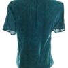 Indiska Rozmiar XS Kolor Niebieski Keyhole Crew Neck Bluzka Krótki rękaw Materiał Wiskoza 100%