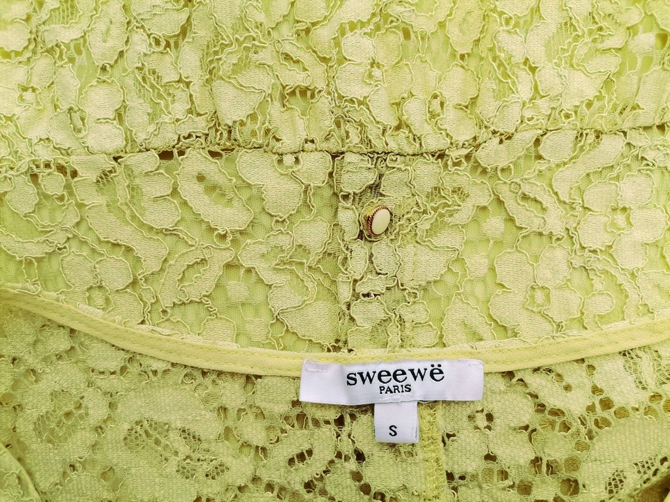IMG_20221013_133226.jpg Sweewe Rozmiar S Kolor Seledynowy Okrągły dekolt Bluzka Rękaw 3/4