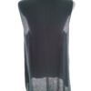 VA VITE Rozmiar 38 Kolor Granatowy Split Crew Neck Tunika Bluzka Bezrękawnik Materiał Wiskoza 100%