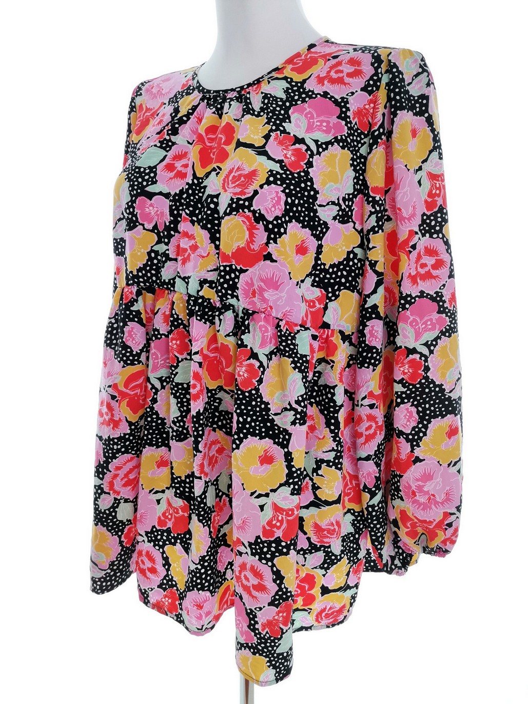 IMG_20221014_134639.jpg Topshop Rozmiar 8 (36) Kolor Czarny Crew Neck Bluzka Rękaw 3/4