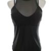 Lululemon Rozmiar 2 (36) Kolor Czarny Crew Neck Bluzka Bezrękawnik