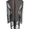 BLACKY DRESS Rozmiar 42/44 Kolor Czarny Kołnierz Tunika Zapinana Bluzka Długi rękaw