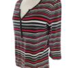 BETTY BARCLAY Rozmiar 42 Kolor Szary Pasy Split Crew Neck Bluzka Rękaw 3/4 Materiał Bawełna 100%