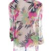 Anna Rose Rozmiar 12 (40) Kolor Zielony Split Crew Neck Bluzka Zapinana Rękaw 3/4