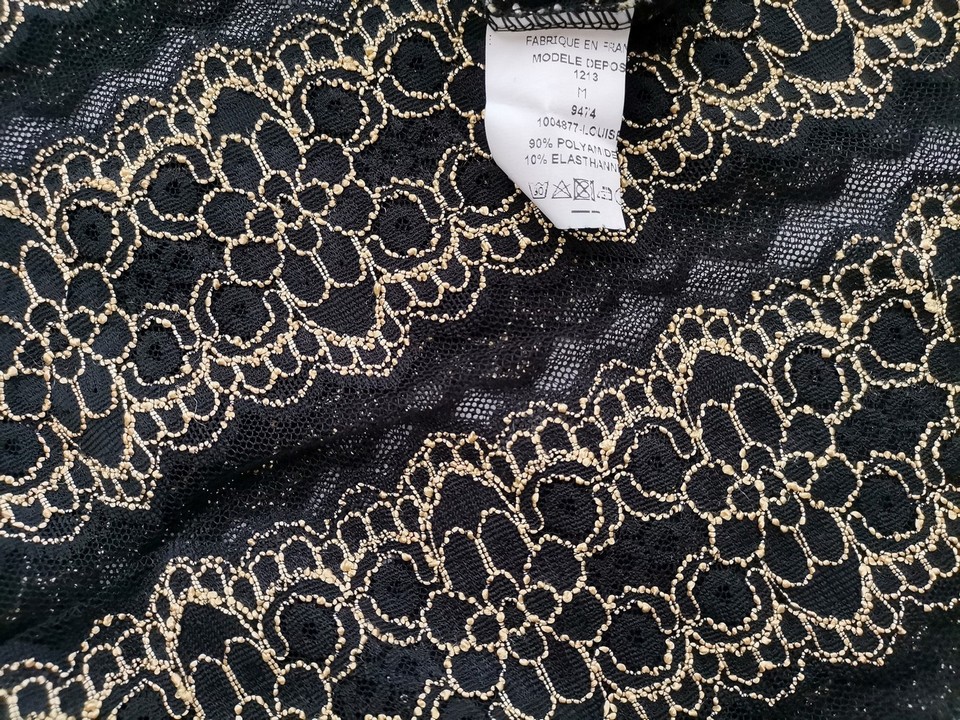 Sorbet Rozmiar M Kolor Czarny Geometryczny Okrągły dekolt Tunika Bluzka Rękaw 3/4 Sorbet Rozmiar M Kolor Czarny Geometryczny Okrągły dekolt Tunika Bluzka Rękaw 3/4