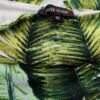 River island Rozmiar 12 (38) Kolor Zielony Roślinny Liście W łódkę Bluzka Krótki rękaw Materiał Bawełna