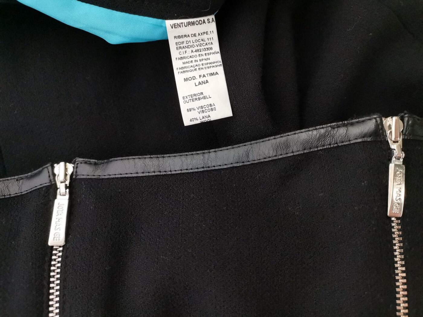 JOTA MAS GE Rozmiar 40 Kolor Czarny A-Line Spódnica Midi Materiał Wiskoza