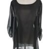 Vero moda Rozmiar XL Kolor Czarny Okrągły dekolt Tunika Bluzka Rękaw 3/4