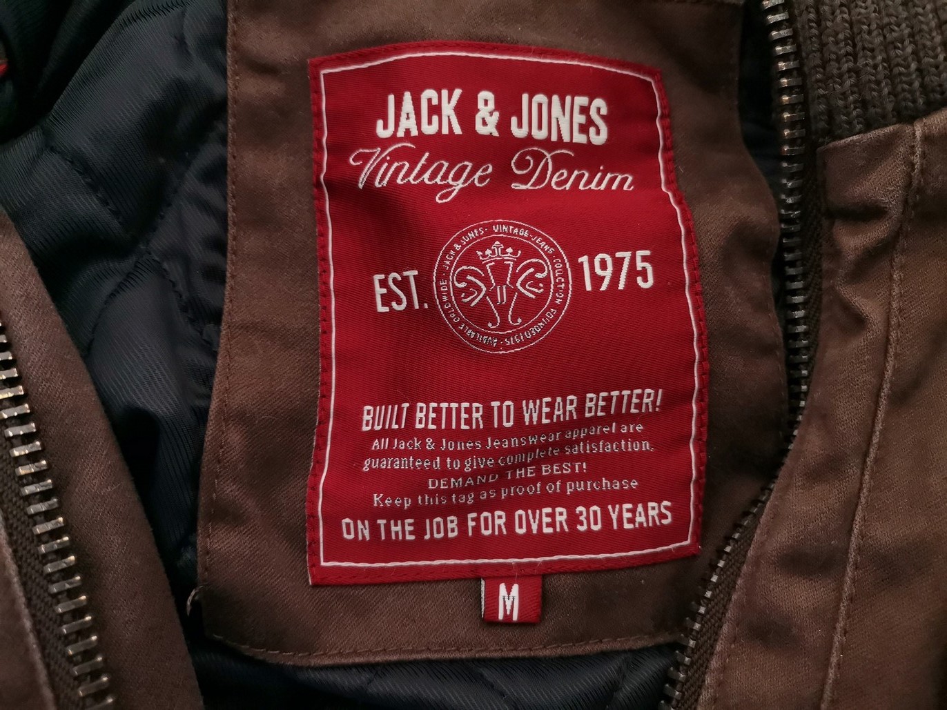 IMG_20221024_124217.jpg Jack & jones Rozmiar M Kolor Brązowy Kurtka męska Długi rękaw Materiał Bawełna 100%
