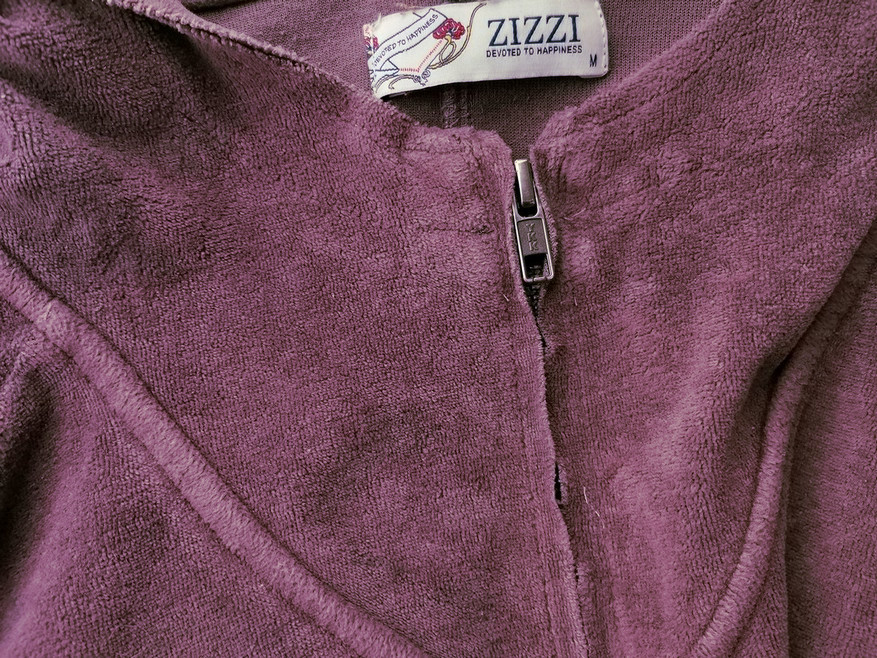 Zizzi Rozmiar M Kolor Fioletowy Okrągły dekolt Tunika Zamek Błyskawiczny Długi rękaw Materiał Bawełna Zizzi Rozmiar M Kolor Fioletowy Okrągły dekolt Tunika Zamek Błyskawiczny Długi rękaw Materiał Bawełna