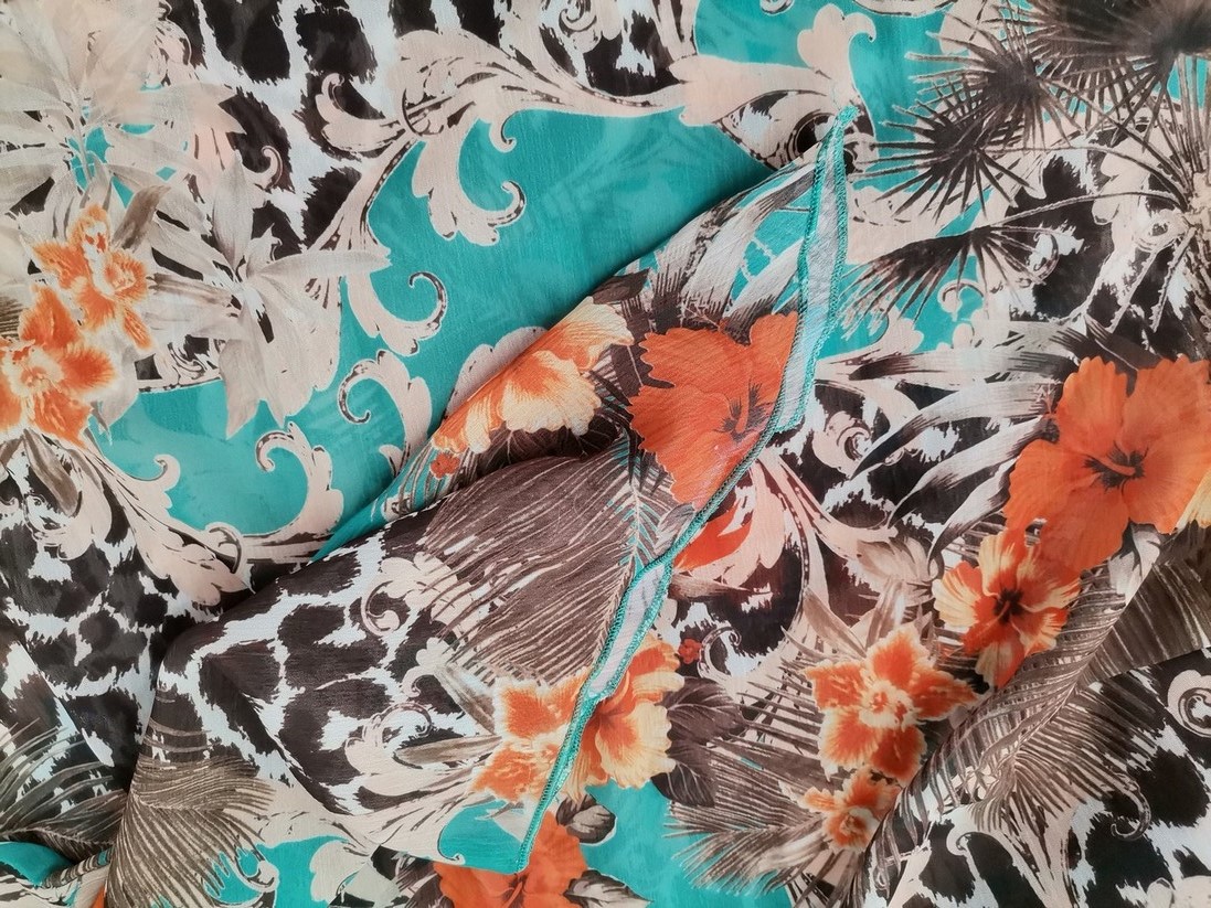 Vintage Rozmiar 40 Kolor Niebieski W serek Tunika Bluzka Rękaw 3/4 Vintage Rozmiar 40 Kolor Niebieski W serek Tunika Bluzka Rękaw 3/4