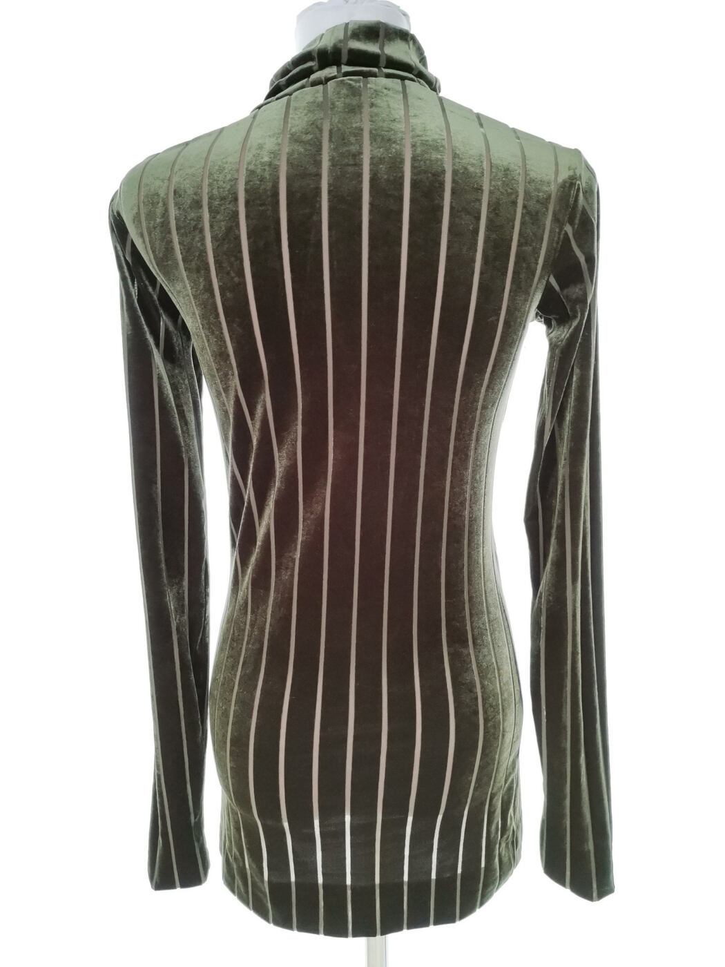 BY MALENE BIRGER Rozmiar XS Kolor Zielony Pasy High Neck Tunika Bluzka Długi rękaw BY MALENE BIRGER Rozmiar XS Kolor Zielony Pasy High Neck Tunika Bluzka Długi rękaw