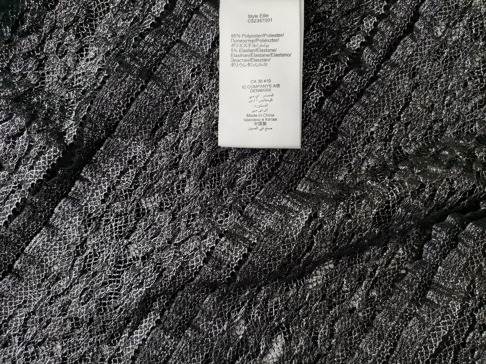 InWear Rozmiar M Kolor Czarny Okrągły dekolt Bluzka Długi rękaw